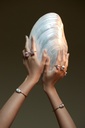 Amrita Round Ring In Pink Opal #3