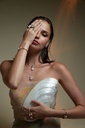 Amrita Round Necklace In Pink Opal #2