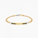 Zancan Zancan yellow gold bracelet with diamonds. EB678GB