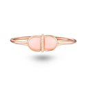 Amrita Round Bangle In Pink Opal #2