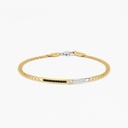 Zancan Zancan yellow gold bracelet with diamonds. EB680GB