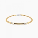 Zancan Zancan yellow gold bracelet with diamonds. EB682GB
