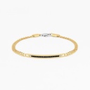 Zancan Zancan yellow gold bracelet with diamonds. EB686GB