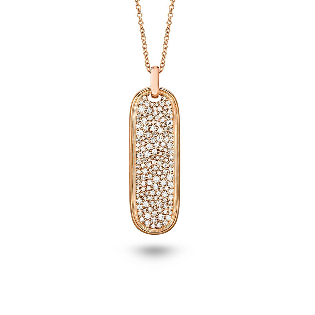 Amrita Long Tag Full Diamond Necklace #2