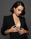 Amrita Long Tag Full Diamond Necklace #3