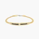 Zancan Zancan yellow gold bracelet with diamonds. EB672GB