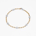 Zancan Zancan yellow gold bracelet with wind rose EB692GB