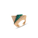 Terzihan Neutra Aztec Ring - Malachite