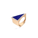 Terzihan Neutra Aztec Side Ring - Lapis Lazuli