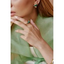 Terzihan Neutra Aztec Side Ring - Malachite #3