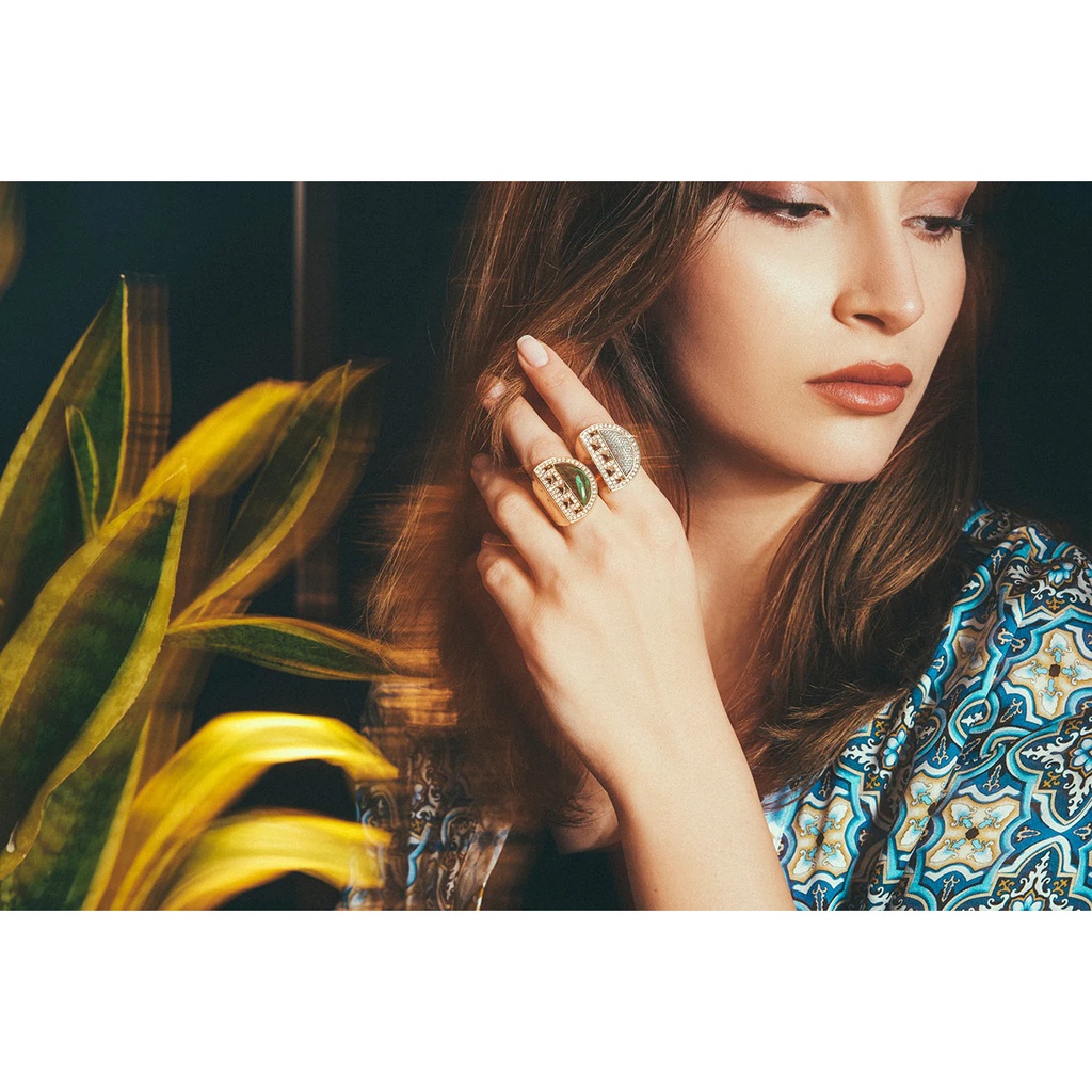 Terzihan Neutra Cairo Ring - Malachite #4