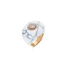 Terzihan Neutra Dome Ring - White Agate
