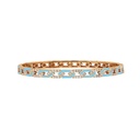 Terzihan Rose Gold Fizzy Rebel Bracelet With Diamonds - Baby Blue Enamel RG.REBEL