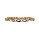 Terzihan Rose Gold Fizzy Rebel Bracelet With Diamonds - Black & Malachite Enamel RG.REBEL