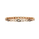 Terzihan Rose Gold Fizzy Rebel Bracelet With Diamonds - Black & White Enamel RG.REBEL