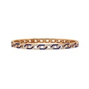 Terzihan Rose Gold Fizzy Rebel Bracelet With Diamonds - Blue Enamel RG.REBEL