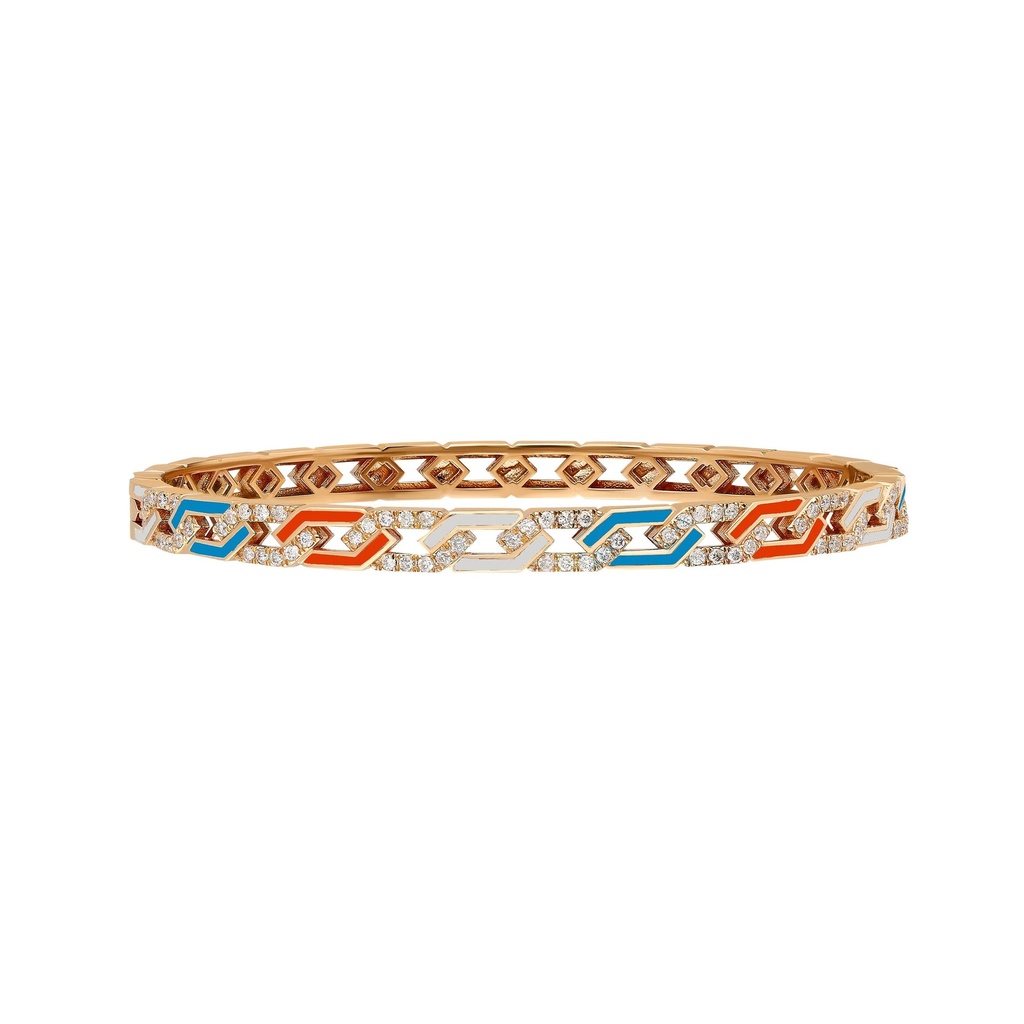 Terzihan Rose Gold Fizzy Rebel Bracelet With Diamonds - Breeze Edition RG.REBEL