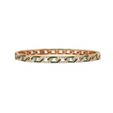 Terzihan Rose Gold Fizzy Rebel Bracelet With Diamonds - Green Mother of Pearl Enamel RG.REBEL