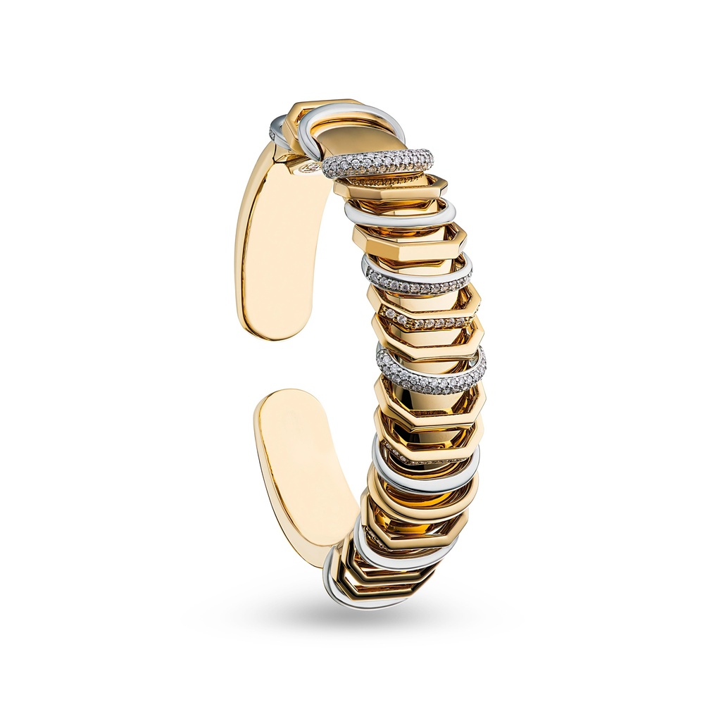Whispering Truth Bracelet In Yellow And White Gold #2