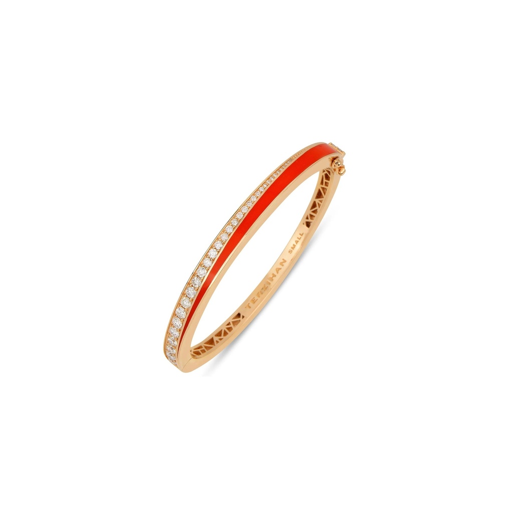 Terzihan Rose Gold Flow Bracelet - Coral Enamel RG.FLOW