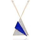 Terzihan Rose Gold Neutra Aztec Medallion - Lapis Lazuli RG.AZTEC