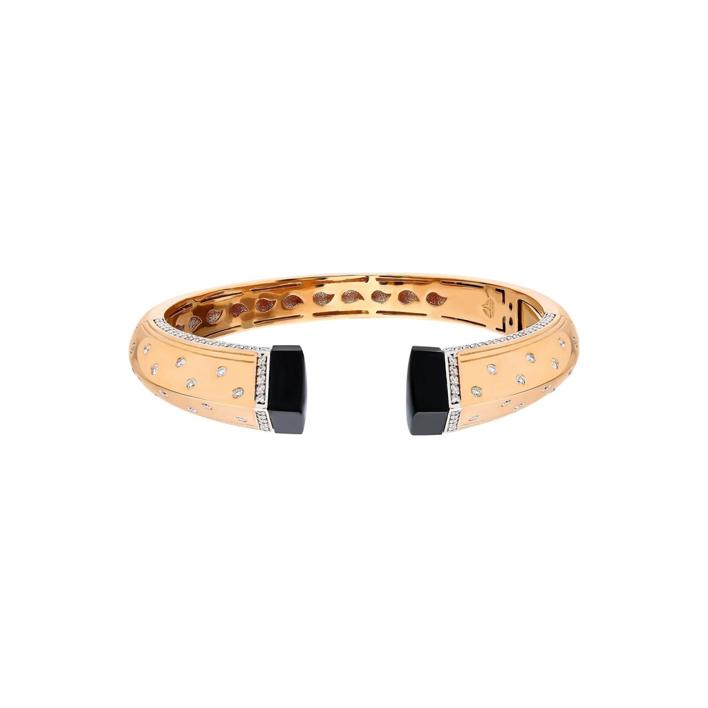 Terzihan Rose Gold Neutra Balance Bracelet - Black RG.BALANCE
