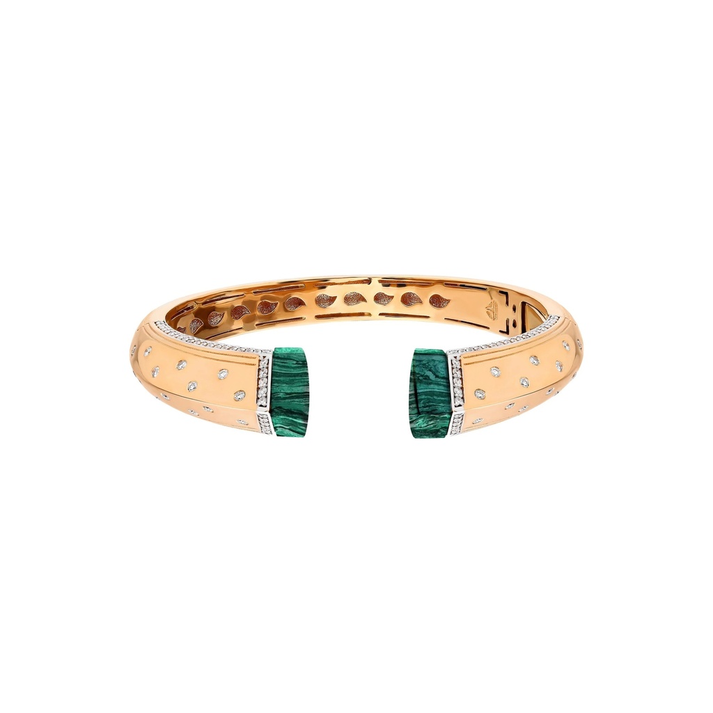Terzihan Rose Gold Neutra Balance Bracelet - Malachite RG.BALANCE