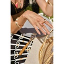 Terzihan Rose Gold Neutra Balance Bracelet - White Agate RG.BALANCE #3