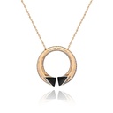 Terzihan Rose Gold Neutra Balance Pendant - Black RG.BALANCE