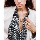 Terzihan Rose Gold Neutra Balance Pendant - Black RG.BALANCE #2