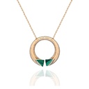 Terzihan Rose Gold Neutra Balance Pendant - Malachite RG.BALANCE