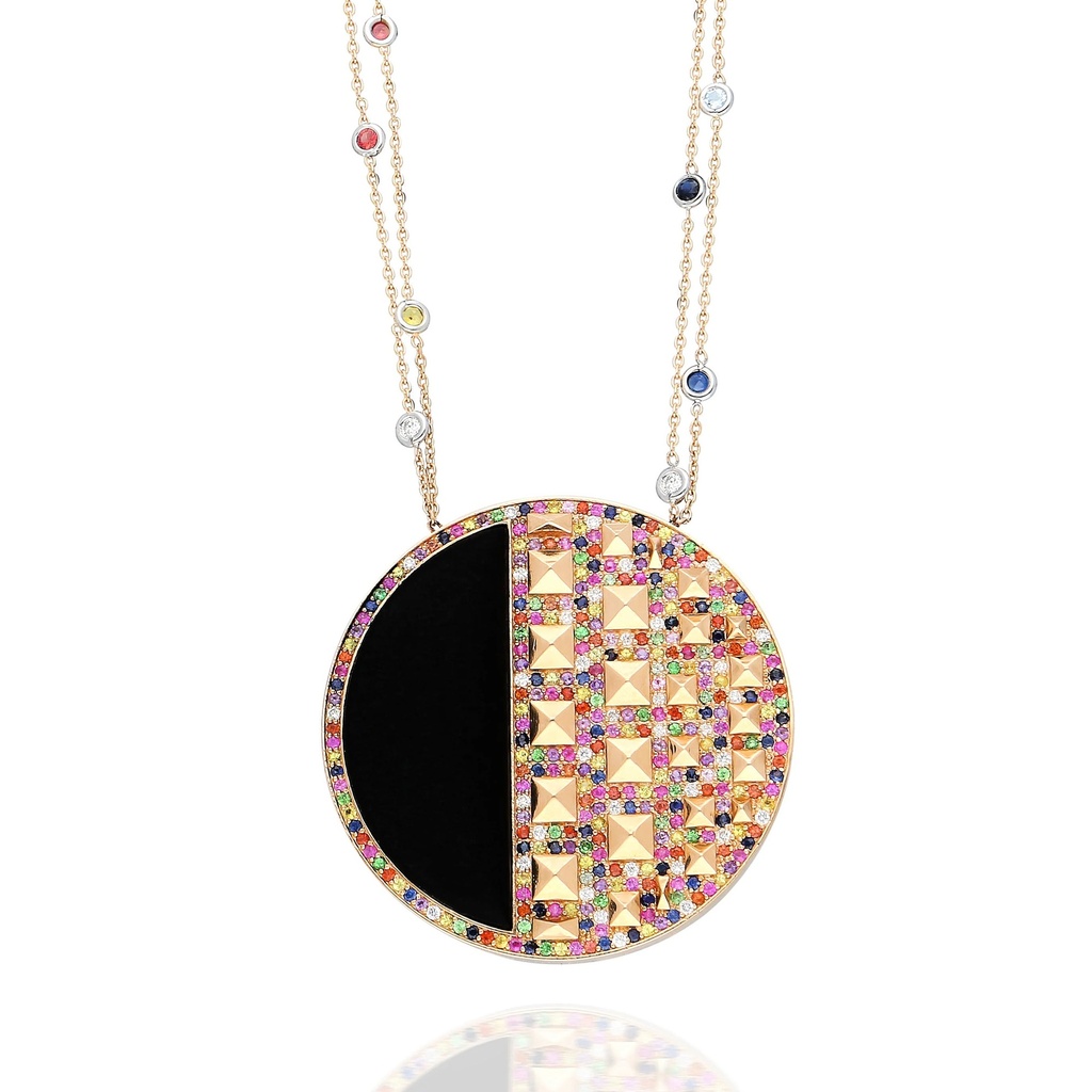 Terzihan Rose Gold Neutra Cairo Maxi Medallion Diversity Edition - Black Onyx RG.CAIRO-10-BLK