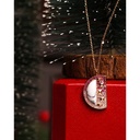 Terzihan Rose Gold Neutra Cairo Pendant - White Agate RG.CAIRO #2
