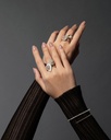 Daisy Cushion Ring In Full Diamonds #2