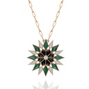Terzihan Rose Gold Nord Medallion Malachite & Black Onyx RG.NORD