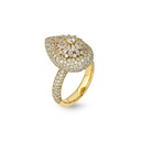 Daisy Pear-Shape Ring In Full Diamonds #2