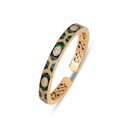 Terzihan Rose Gold Shield Bracelet - Green Mother of Pearl Enamel RG.SHIELD