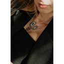 Terzihan Rose Gold Shield Pendant - Green Mother of Pearl Enamel RG.SHIELD #2