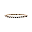Terzihan Rose Gold Tornado Bracelet - Black Enamel RG.TORNADO