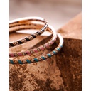 Terzihan Rose Gold Tornado Bracelet - Black Enamel RG.TORNADO #6