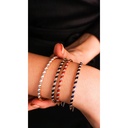 Terzihan Rose Gold Tornado Bracelet - Black Enamel RG.TORNADO #8