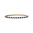 Terzihan Rose Gold Tornado Bracelet - Blue Enamel RG.TORNADO