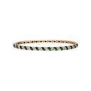 Terzihan Rose Gold Tornado Bracelet - Green Mother of Pearl Enamel RG.TORNADO