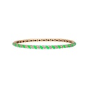 Terzihan Rose Gold Tornado Bracelet - Neon Green Enamel RG.TORNADO