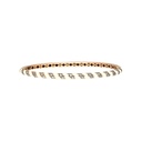 Terzihan Rose Gold Tornado Bracelets - White Enamel RG.TORNADO