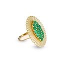 Nebula Cloud Emerald Ring #2