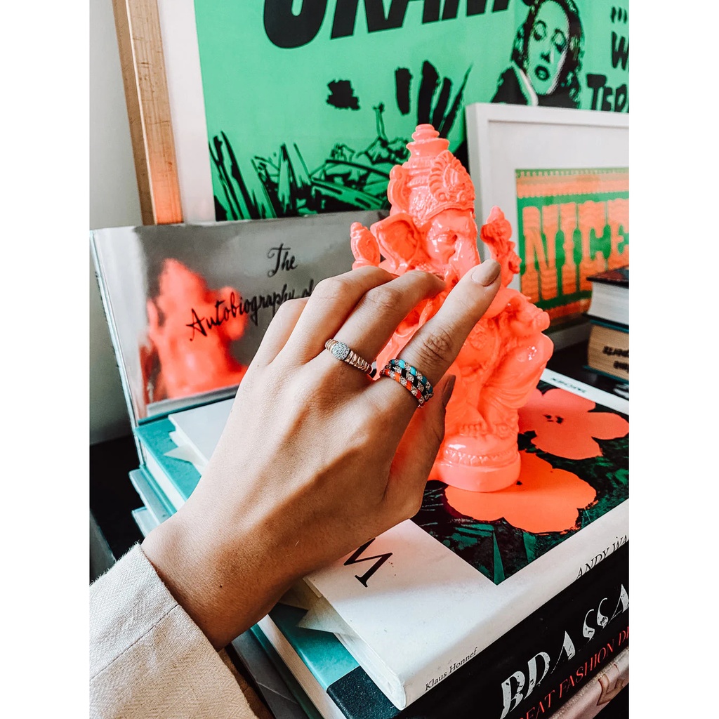 Terzihan Tornado Ring - Baby Blue Enamel #2