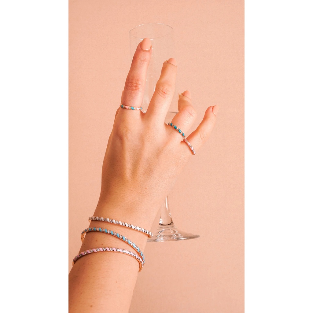 Terzihan Tornado Ring - Baby Blue Enamel #3