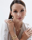 Seven Sisters Diamond Earrings With Gold Hoops #2