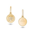 Seven Sisters Diamond Earrings With Gold Hoops #3